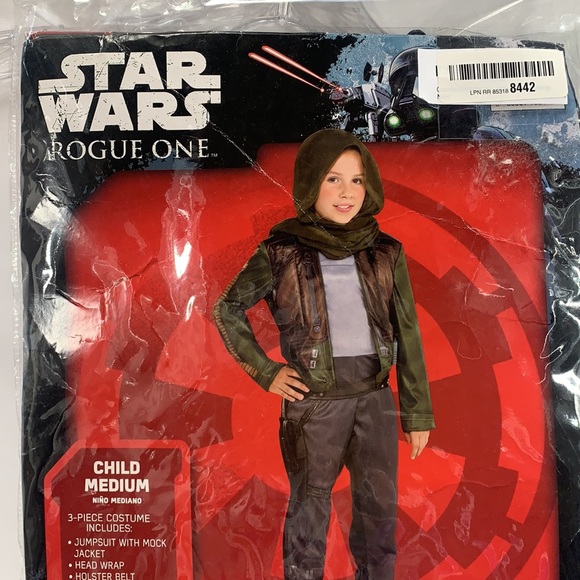 Star Wars Rogue One Jan Erso Child’s Costume Size Medium NWT 3 pc - Picture 2 of 3